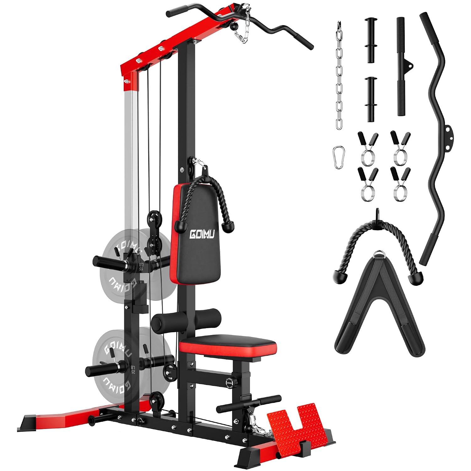Home Gym Lat Pulldown Machine - Mesin Kabel LAT Pulldown & Row