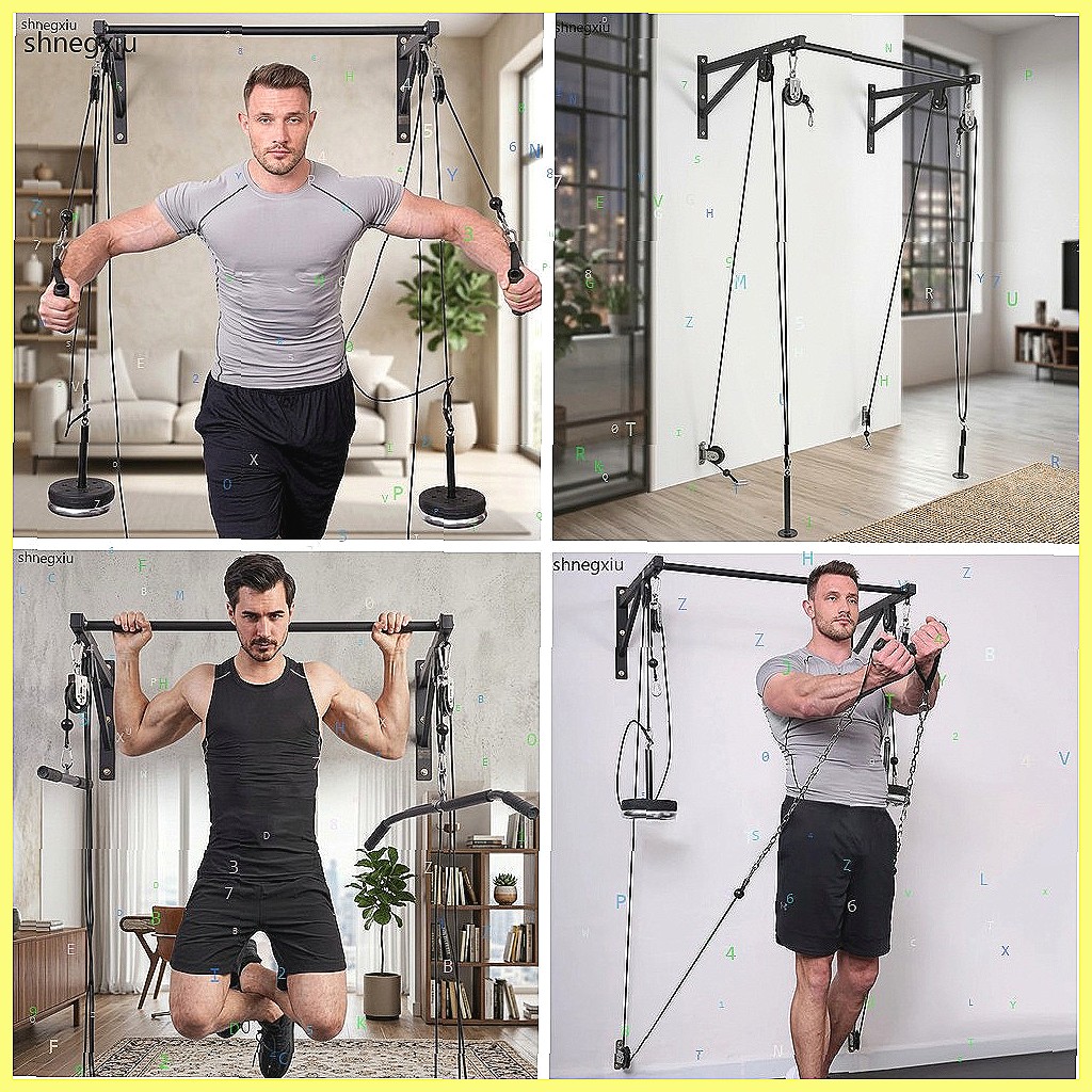 Home Gym Equipment Diy - Sistem Katrol Kebugaran DIY yang Dipasang
