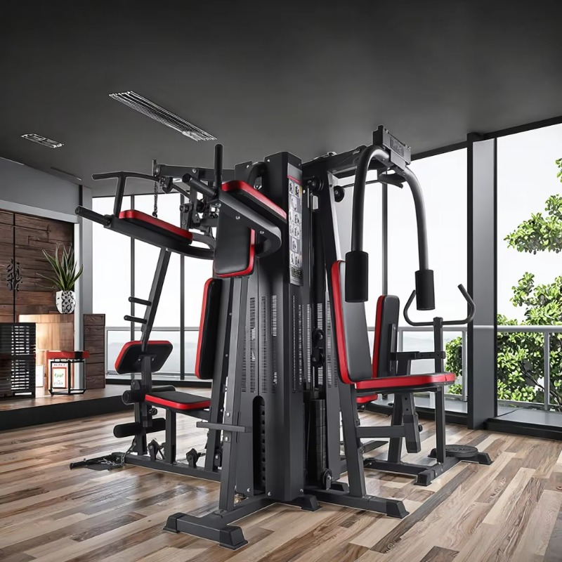 Home Gym Cable Machine - Peralatan Kebugaran Gym Rumah Terpadu Multifungsi