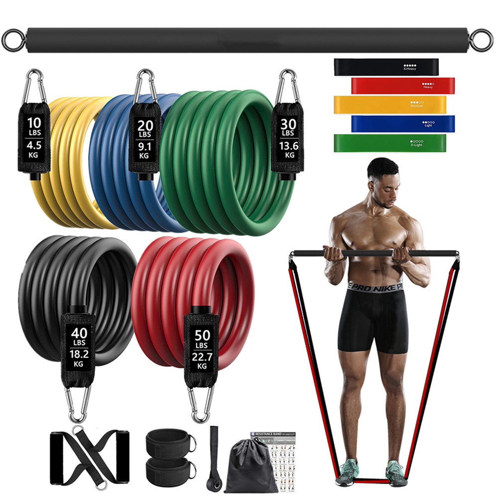 Home Gym Tunturi - 150lb Gelang Elastis Tahan Rampasan Kebugaran