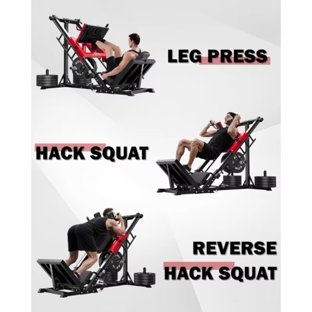 Mesin Leg Press Hack Squat 3-i - Home Gym Quad Machine ulasan dan harga