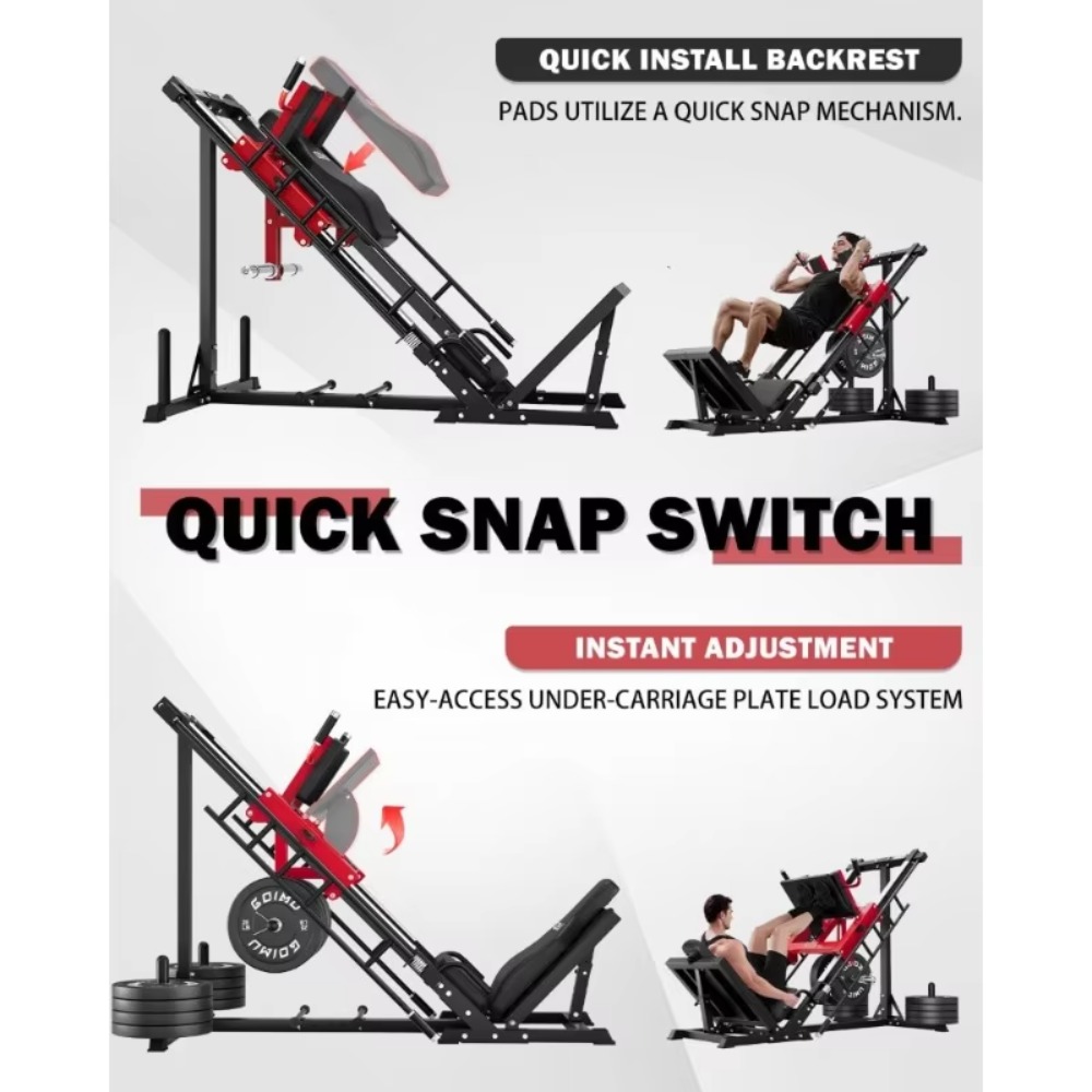 Mesin Leg Press Hack Squat 3-i - Home Gym Quad Machine ulasan dan harga
