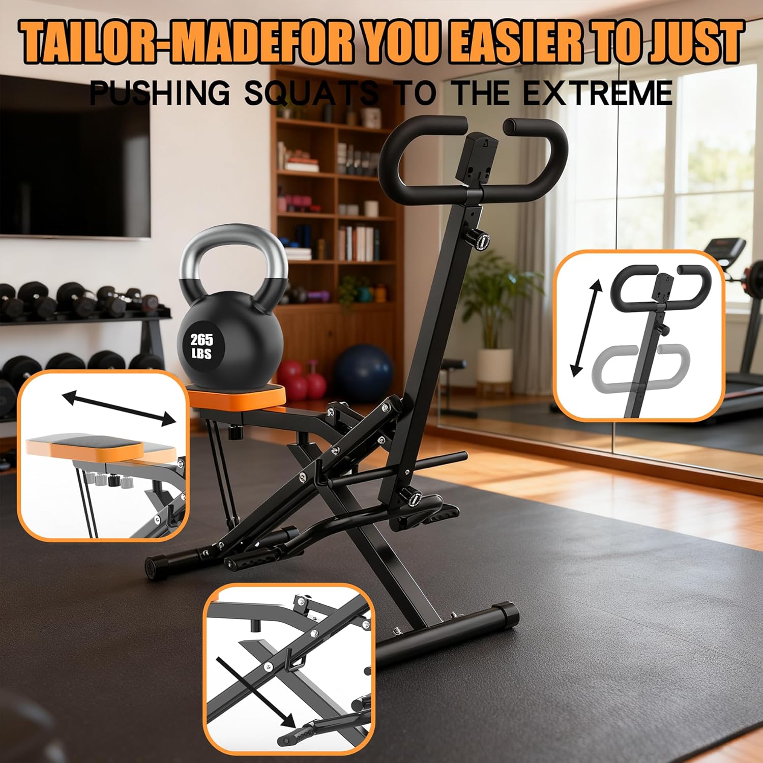 Mesin Squat untuk Rumah, Alat  - Home Gym Hip Thrust Machine ulasan dan harga