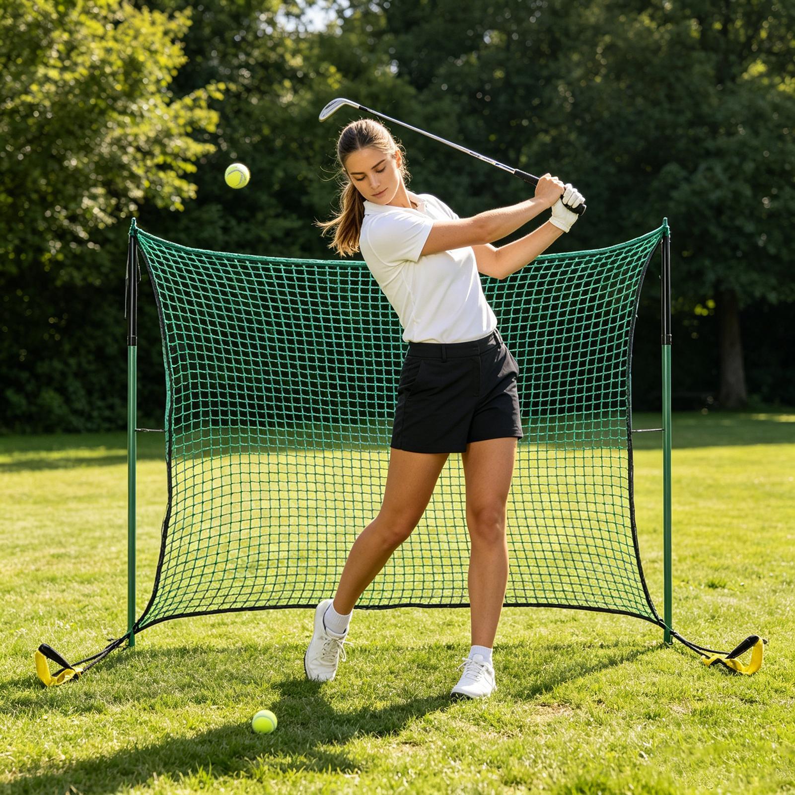 Jaring Pemukul Golf Alat Bantu - Home Gym Practice ulasan dan harga