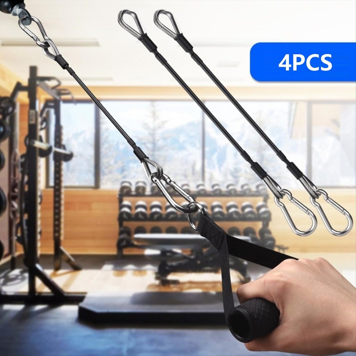 ABPF 4 Pcs Kabel Ekstensi Gym, - Home Gym Cable Machine ulasan dan harga