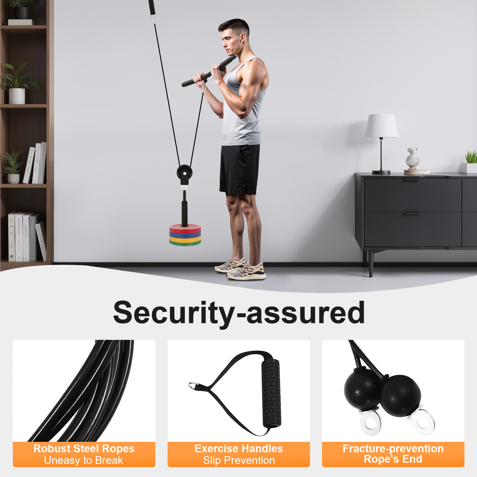 Sistem Kebugaran Tarik Kabel 1 - Home Gym Cable Machine ulasan dan harga