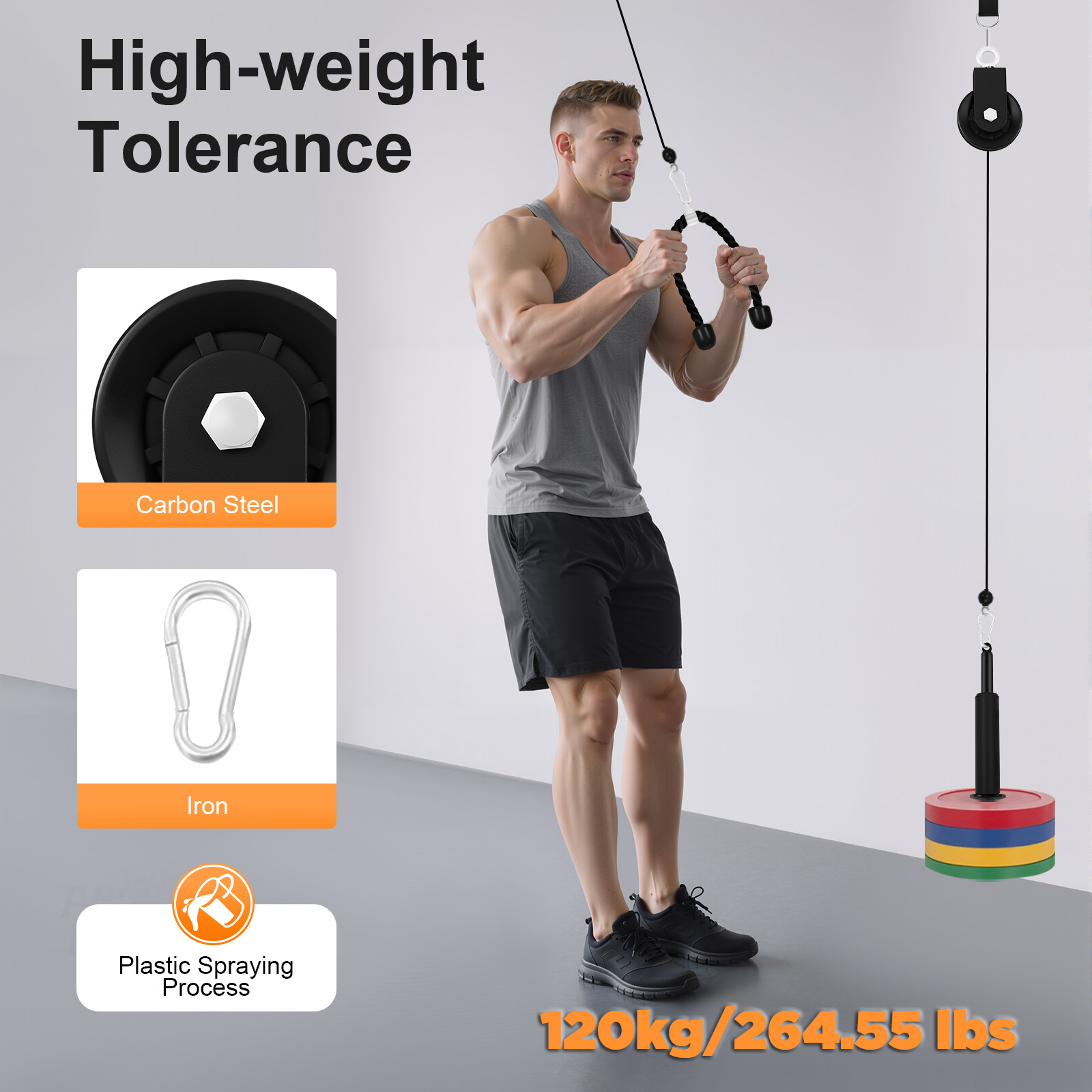 Sistem Kebugaran Tarik Kabel 1 - Home Gym Cable Machine ulasan dan harga