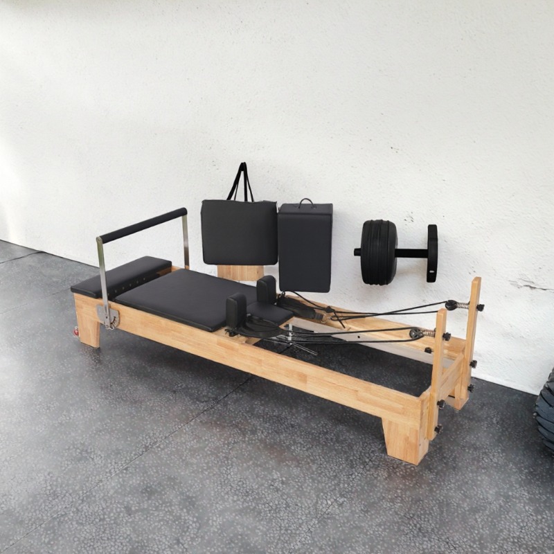 Mesin Reformer Pilates Kayu Oa - Home Gym Leg Machine ulasan dan harga